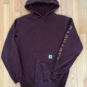 Carhartt Men's Dark Burgundy Hoodie